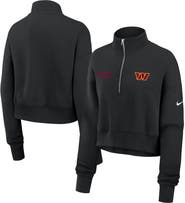 Nike Women's Nike Black Washington Commanders Primetime Phoenix Half-Zip Sweatshirt