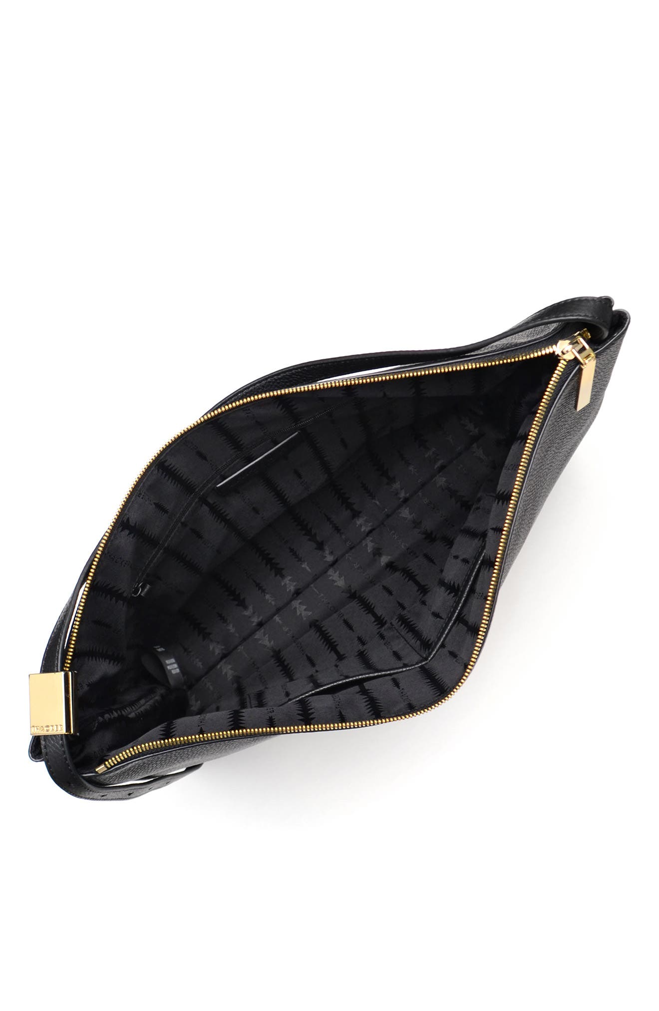 Thacker Gina Leather Shoulder Bag, Alternate, color, Black