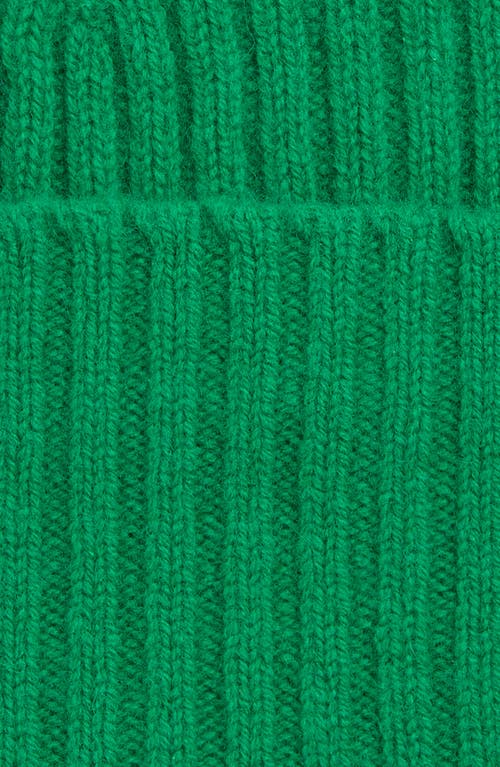 Drake's Lambswool Beanie In Green