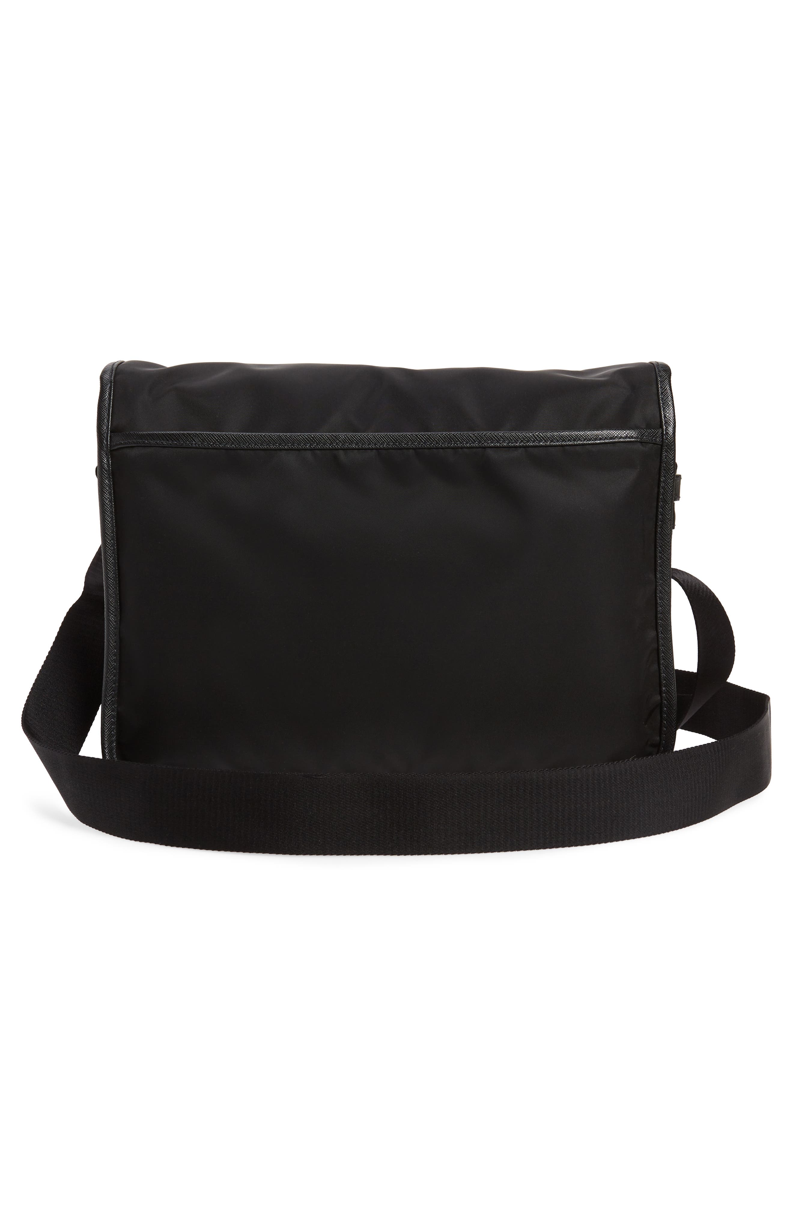 Prada Nylon Messenger Bag, Alternate, color, 