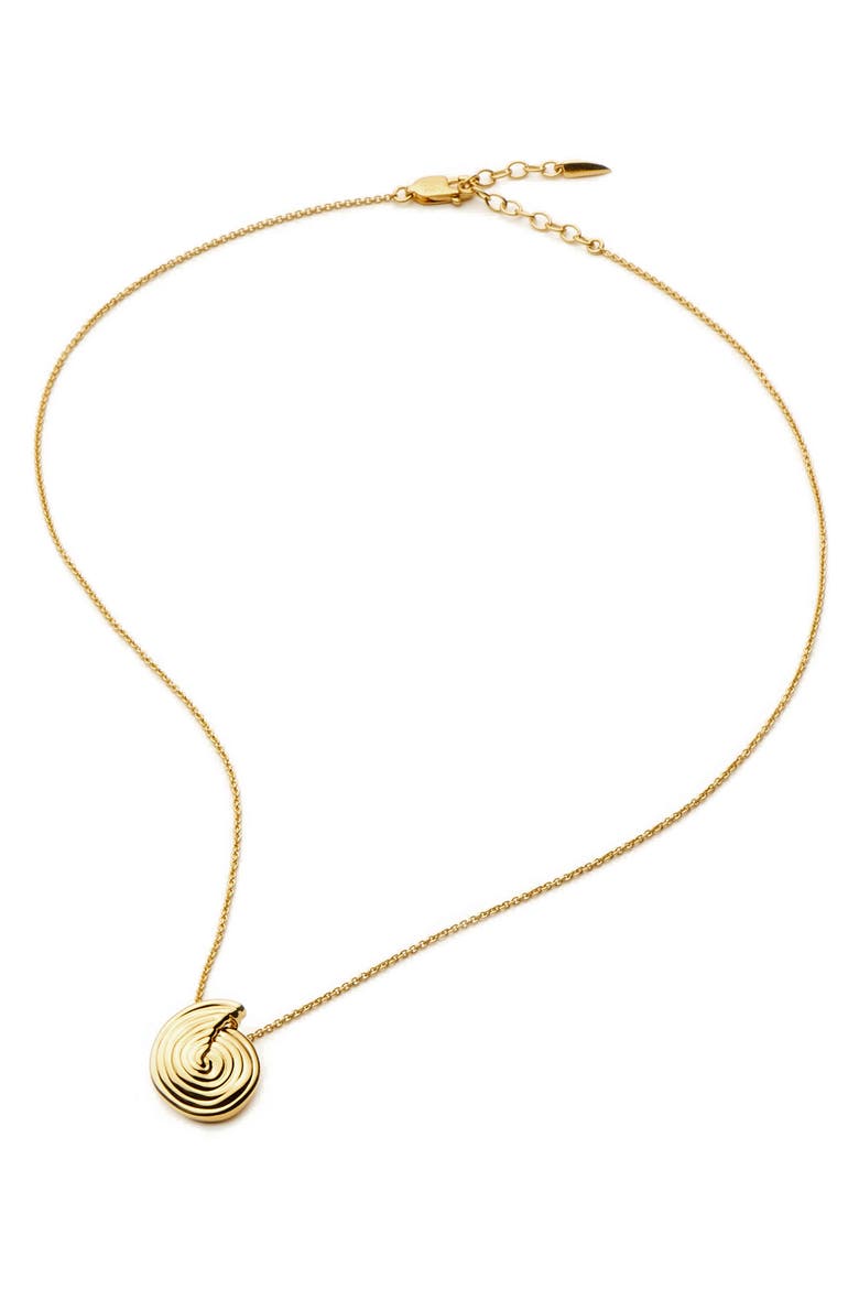 Mini Spiral Pendant Necklace, Alternate, color, GOLD