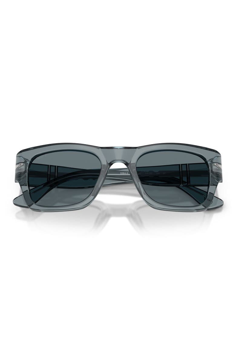 54mm Polarized Square Sunglasses, Alternate, color, TRANSPARENT OCEAN / BLUE POLAR