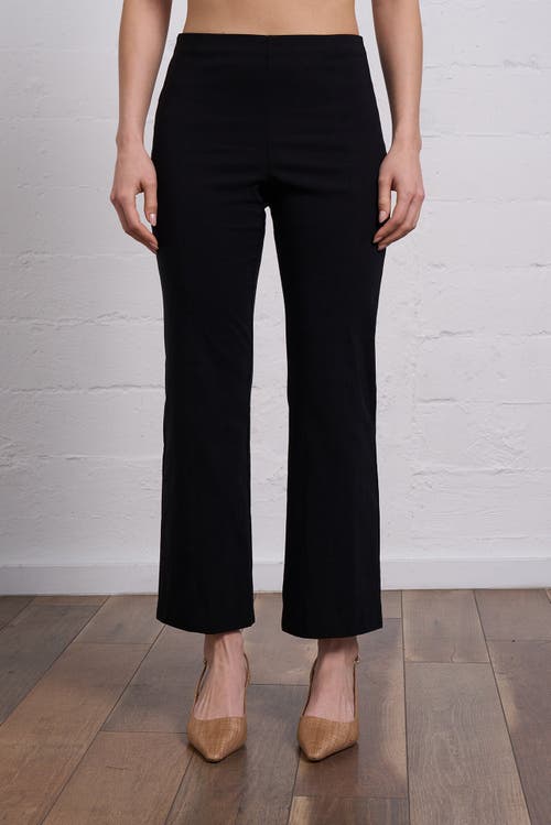 Franne Golde All-season Kick Flare Stretch Pull-on Pant In Black