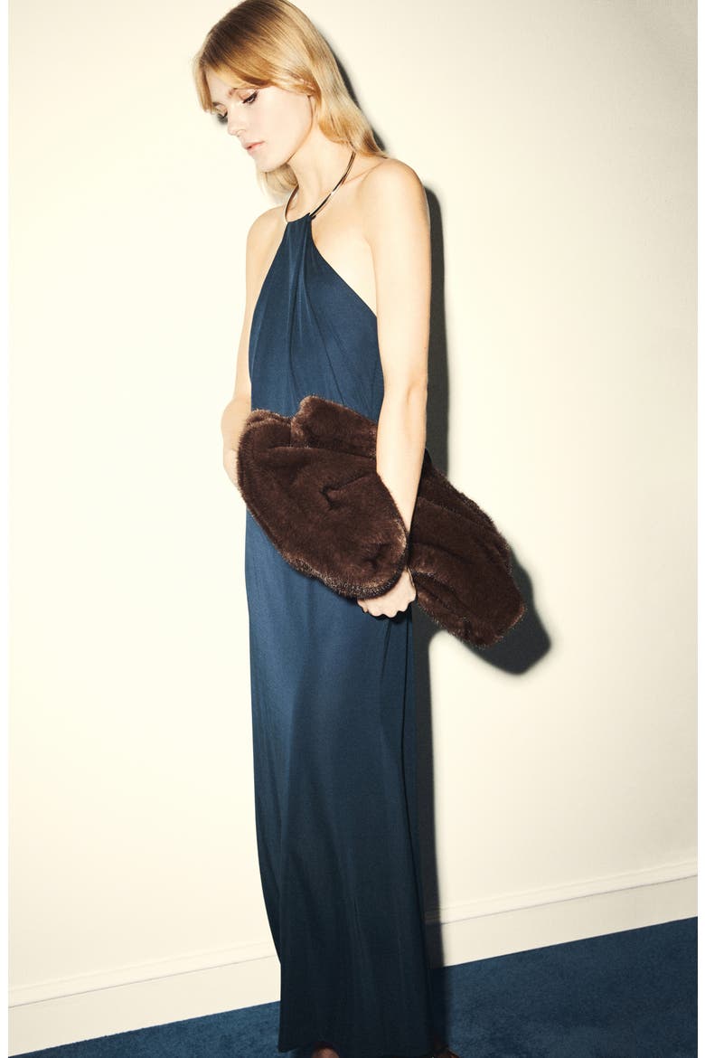 Choker Neck Sleeveless Dress, Alternate, color, NAVY