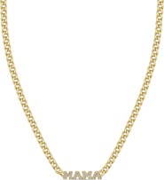 Zoë Chicco 'Mama' Diamond Pendant Necklace