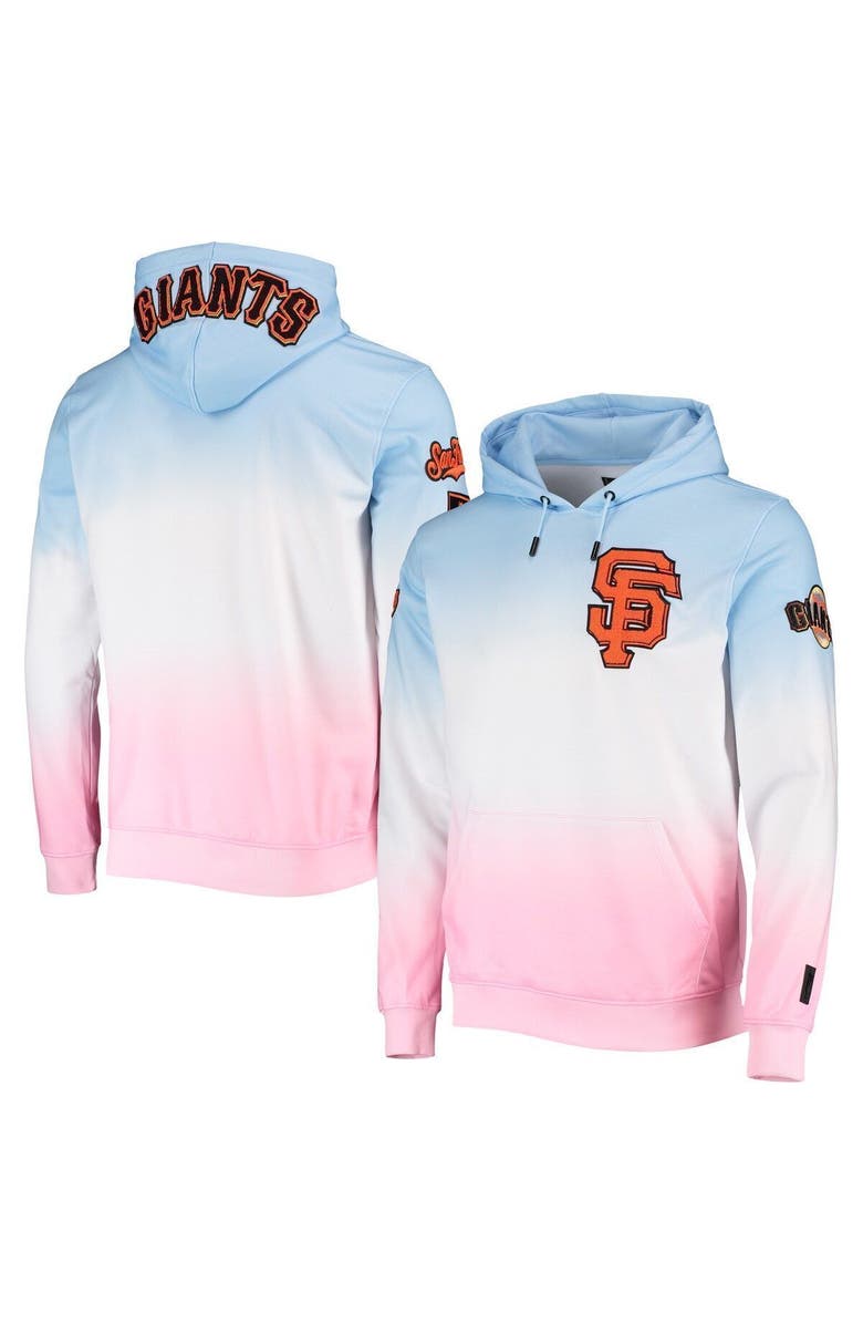 PRO STANDARD Men's Pro Standard Blue/Pink San Francisco Giants Ombre Pullover Hoodie, Main, color, 