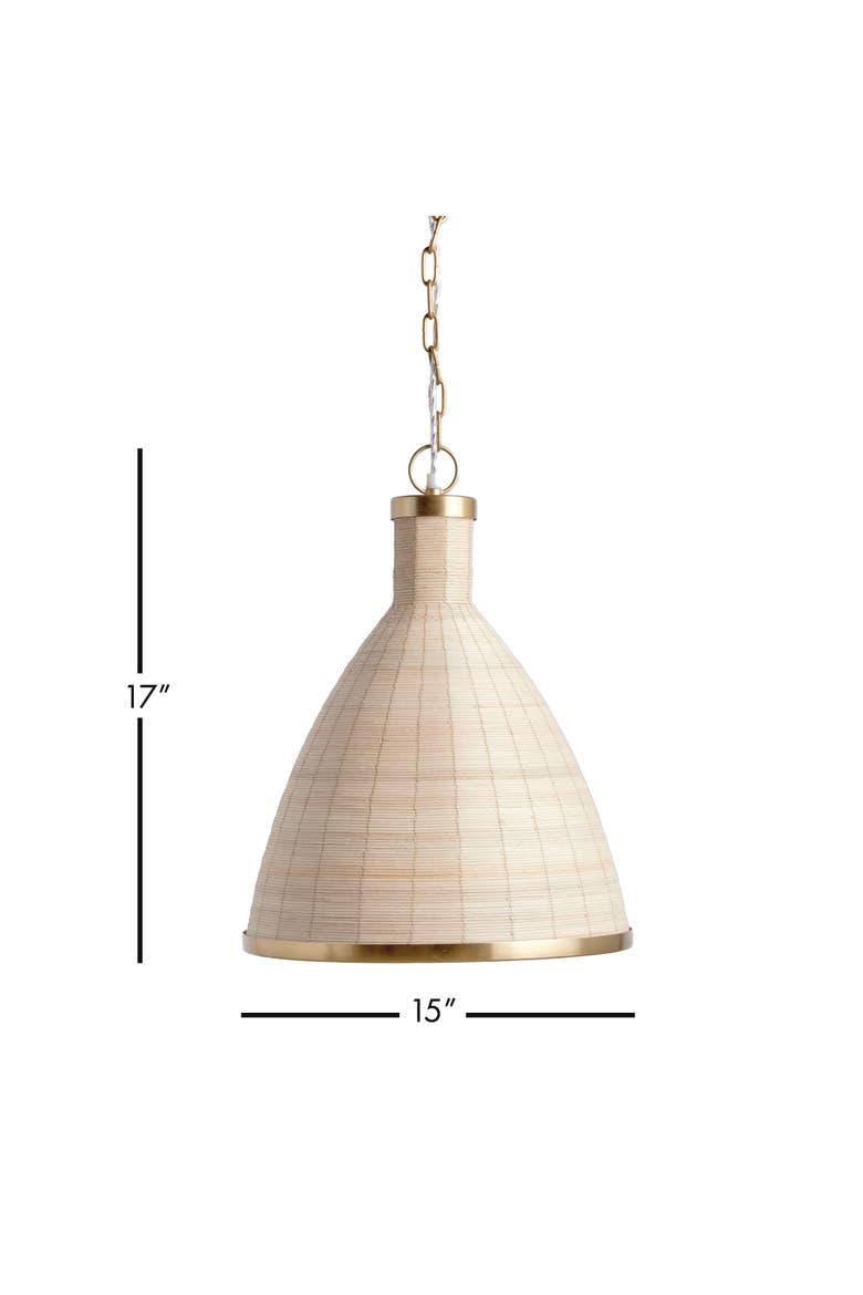 Maye Petite Bell Pendant, Alternate, color, Brown