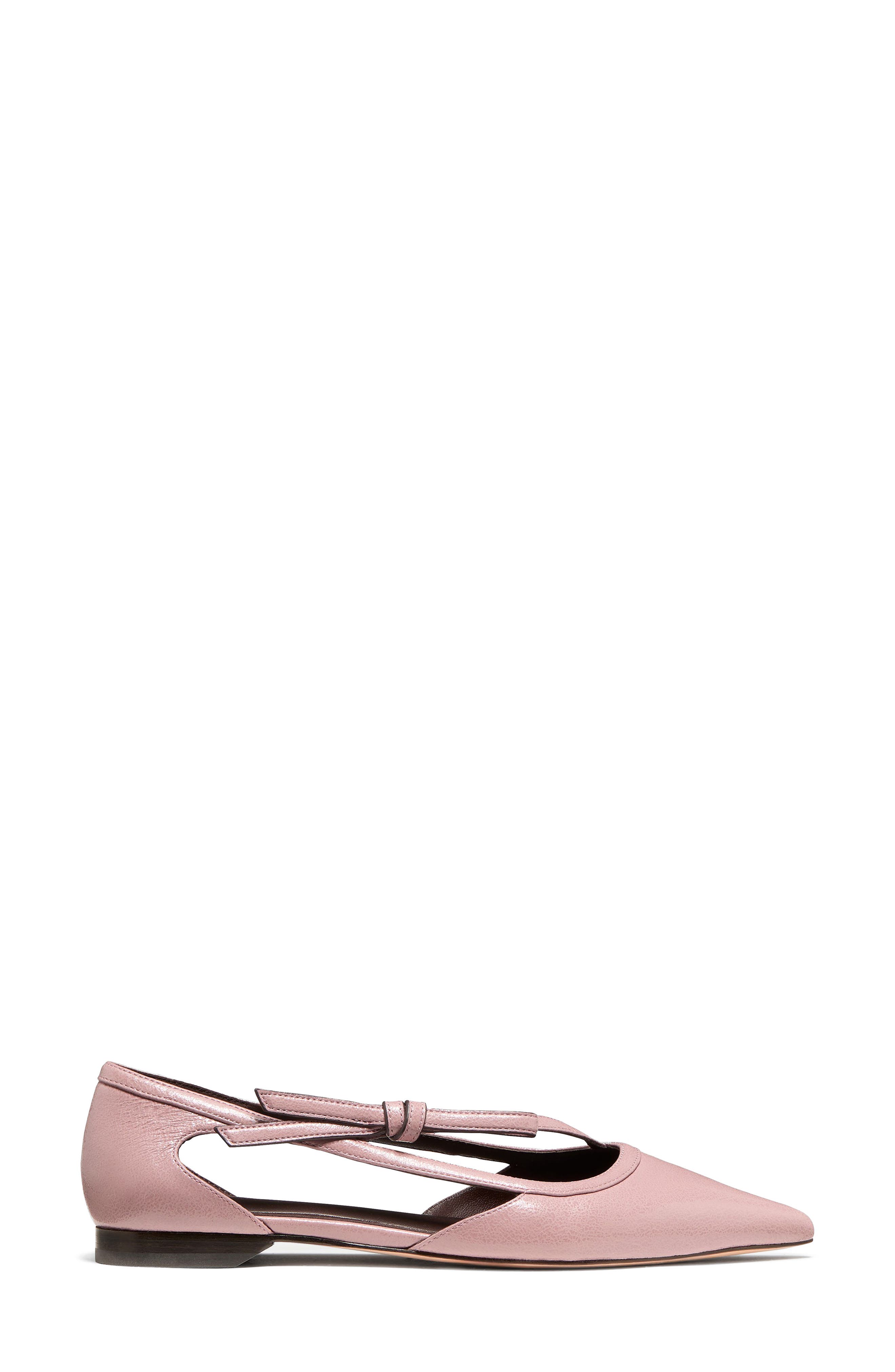 loop pointed toe flat, Alternate, color, DUSK ROSE
