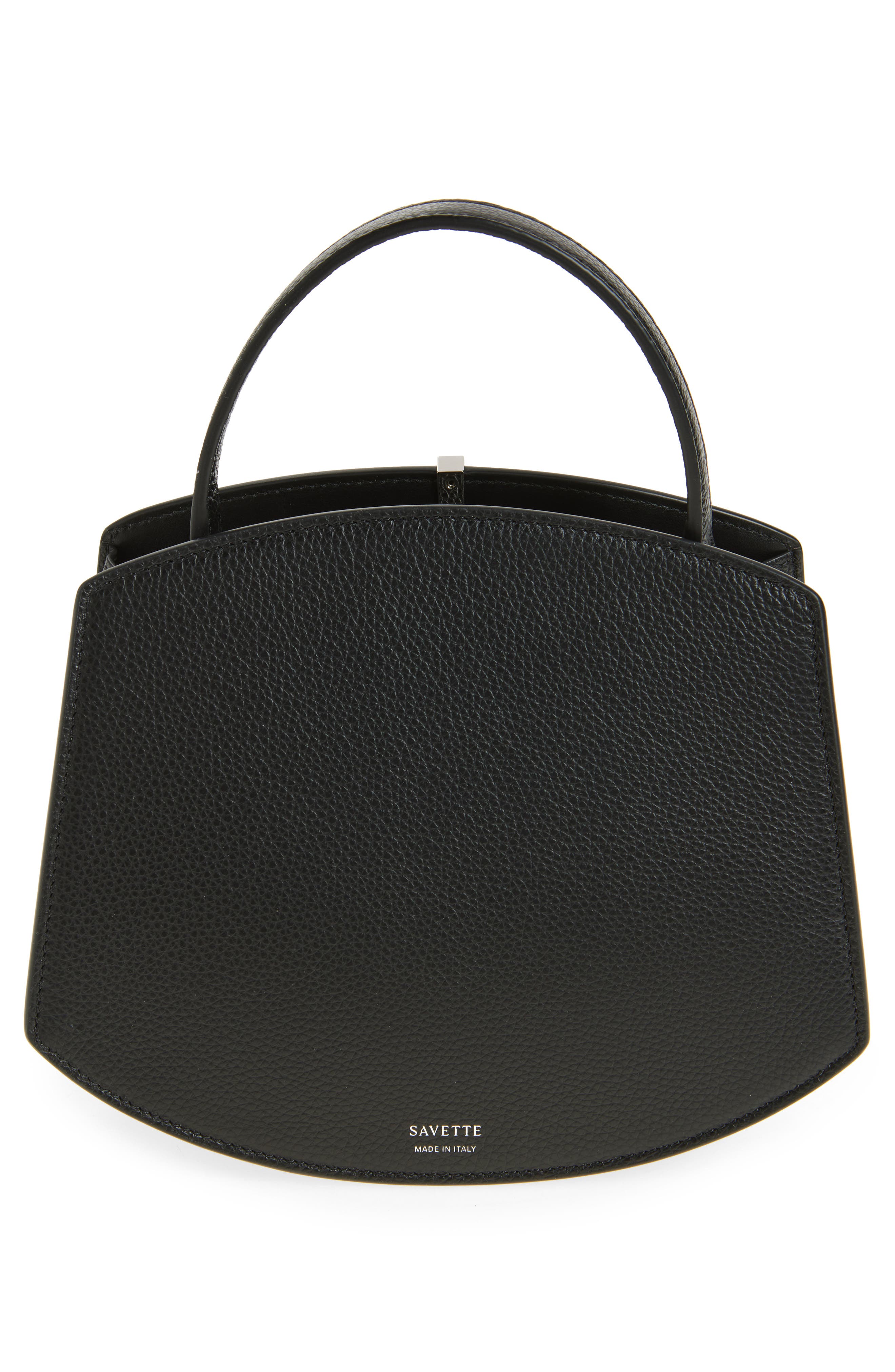 SAVETTE Florence 20 Leather Top Handle Bag, Alternate, color, Black