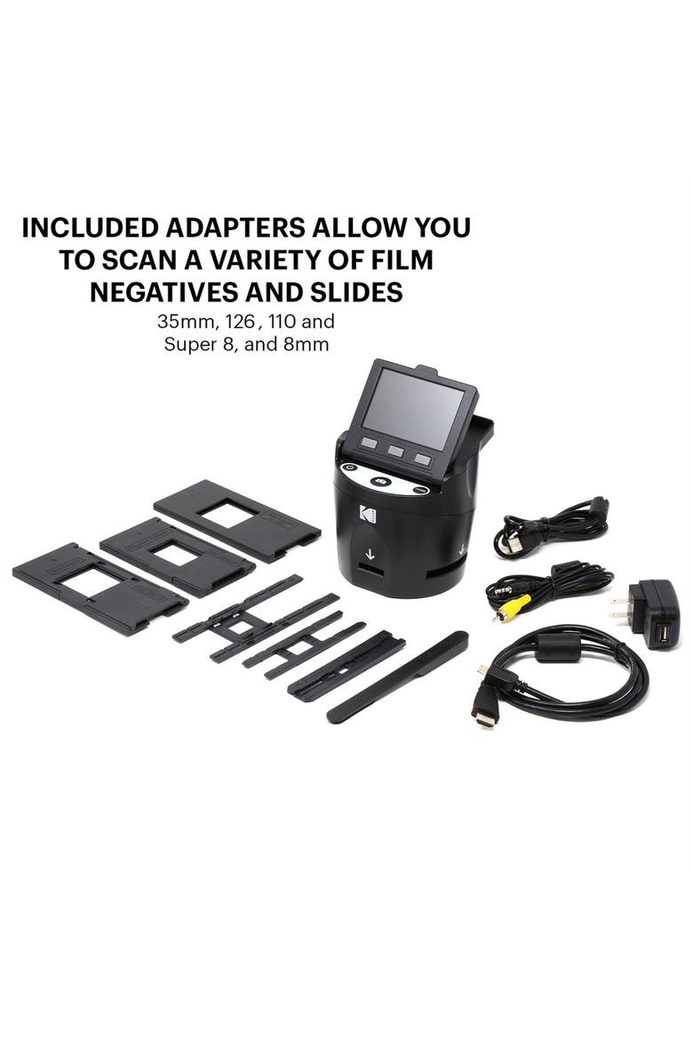 SCANZA Digital Film & Slide Scanner, Alternate, color, Black