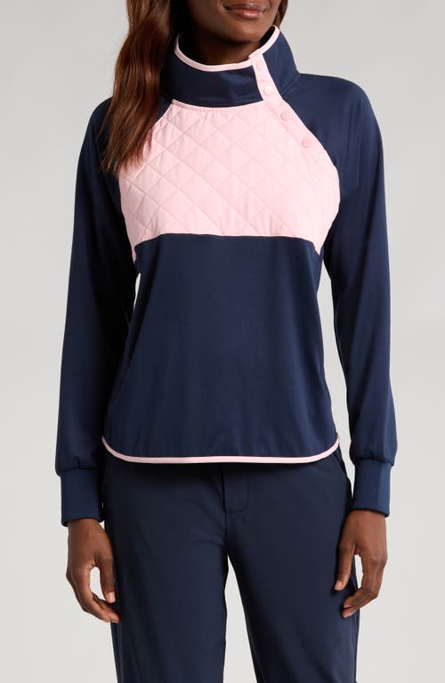 Swannies Ellis Colorblock Pullover In Midnight-navy