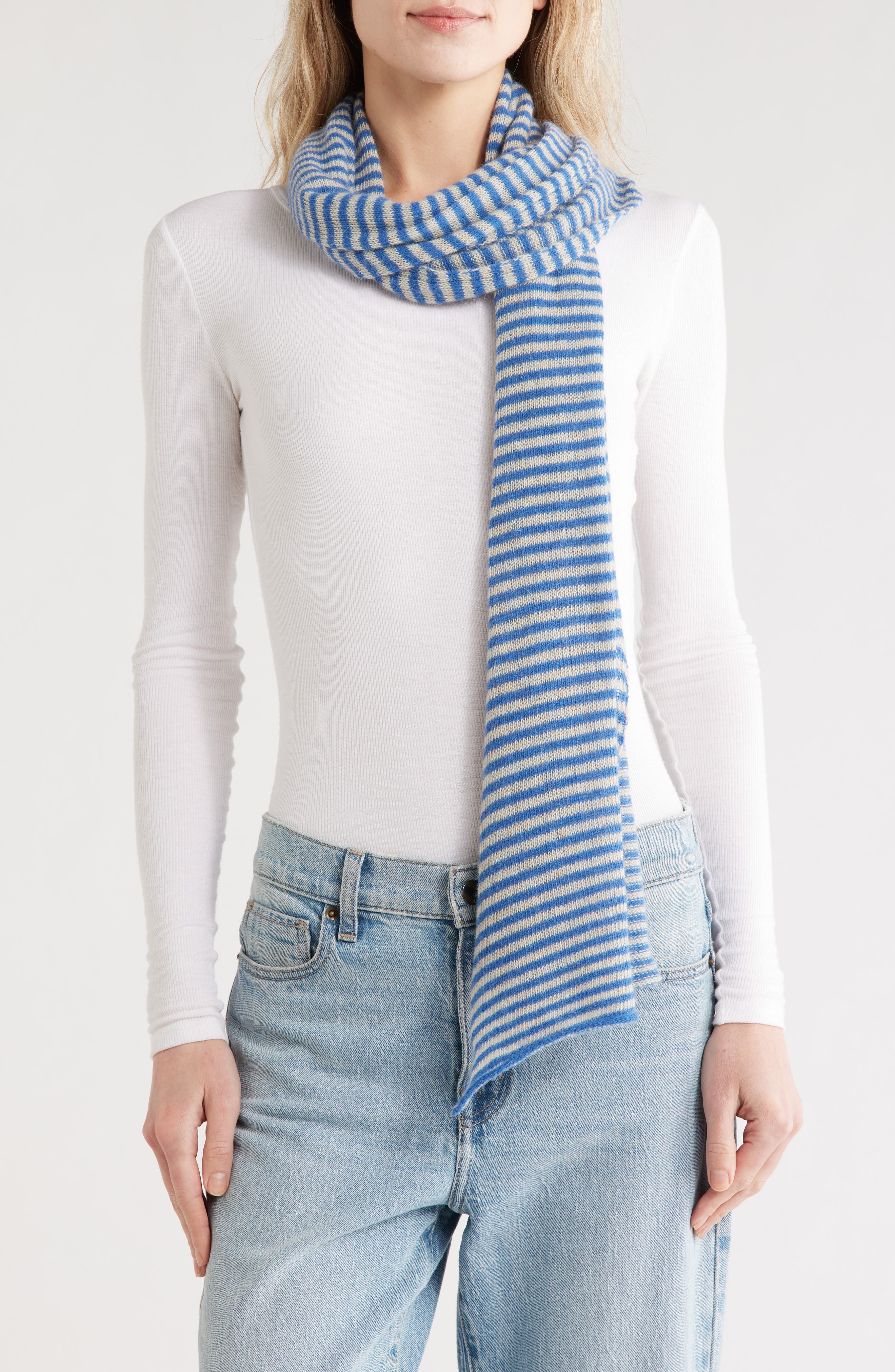 Portolano Stripe Wool Blend Scarf