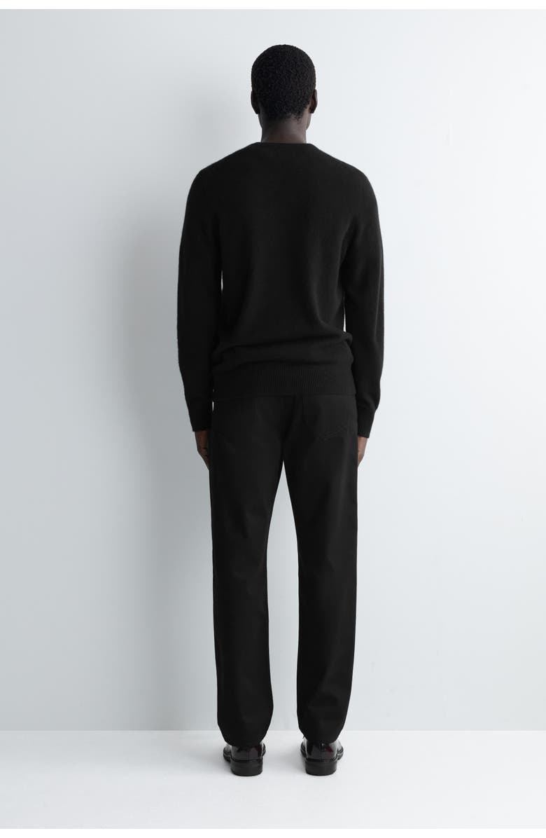 COS Signature Regular-Fit Straight-Leg Jeans, Alternate, color, Black