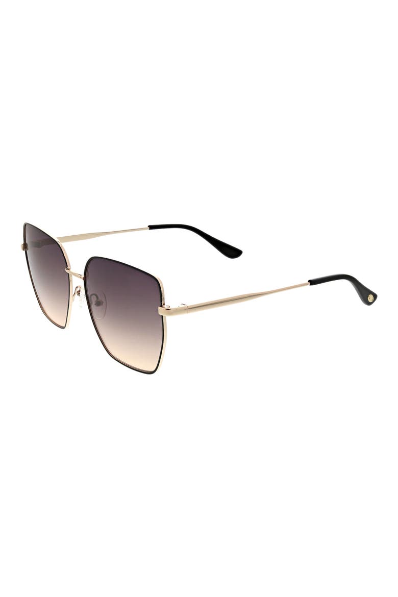 Oversize Sunglasses, Alternate, color, GOLD/BLACK