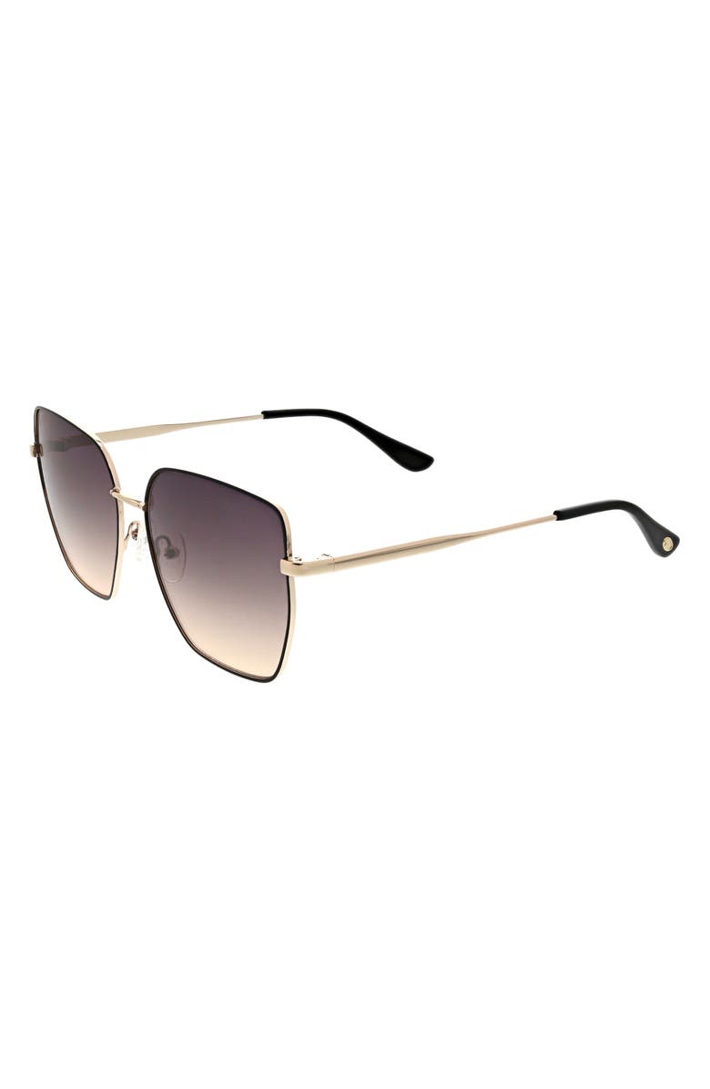 Oscar de la Renta Oversize Sunglasses, Alternate, color, Gold/Black