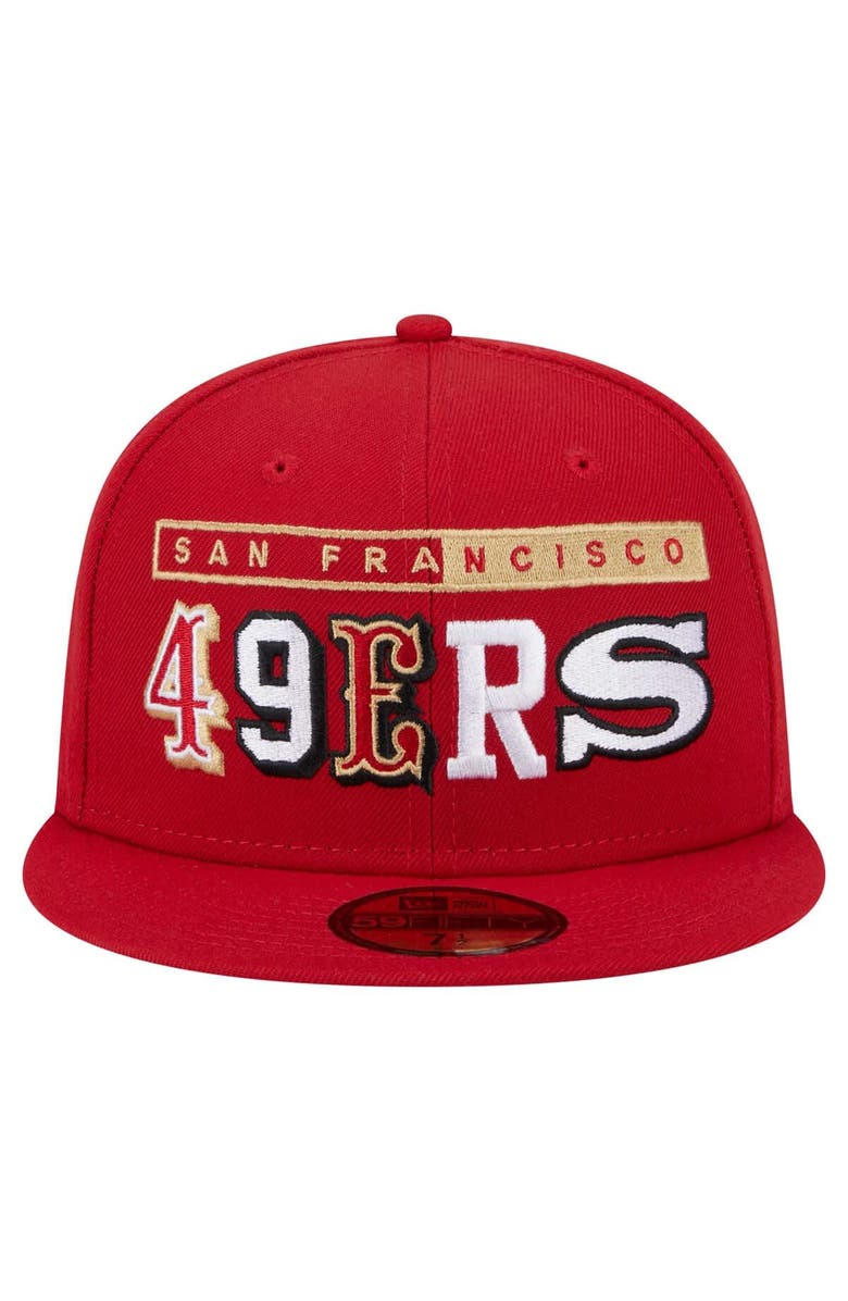 New Era Men's New Era Scarlet San Francisco 49ers Ransom 59FIFTY Fitted Hat, Alternate, color, 