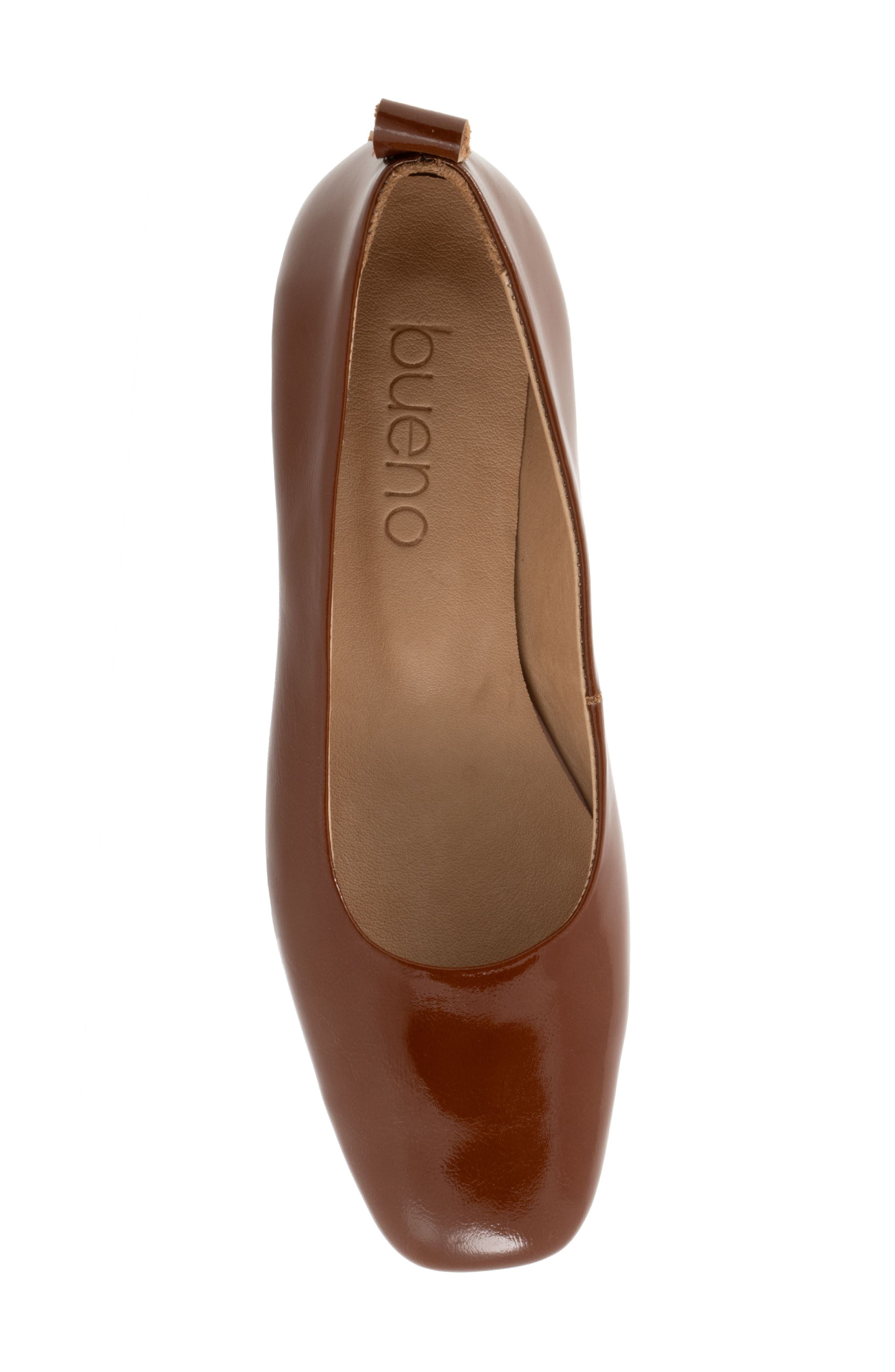 Bueno Elizabeth Flat, Alternate, color, Walnut Patent