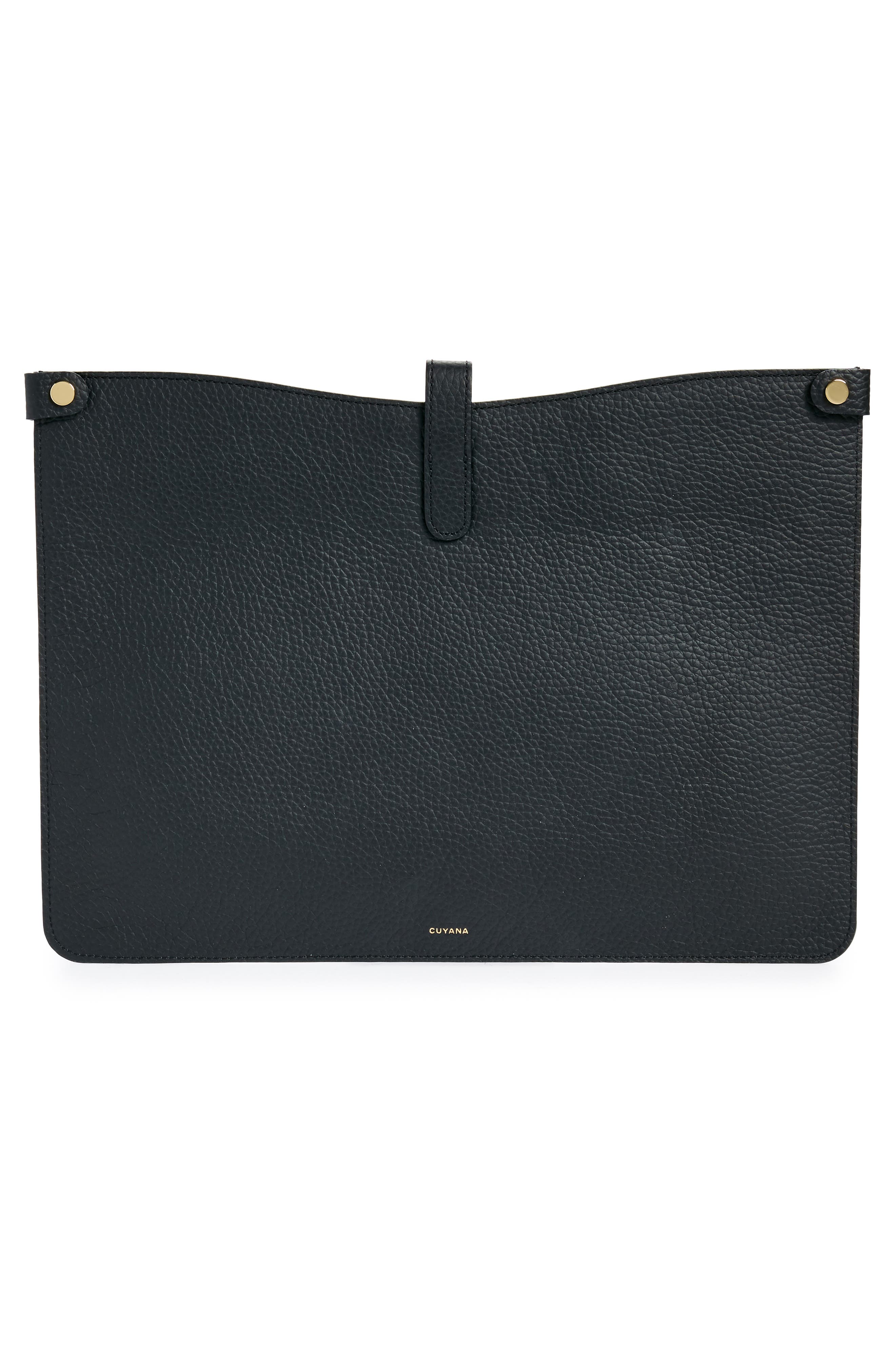 Cuyana System 16-Inch Leather Laptop Sleeve, Alternate, color, 