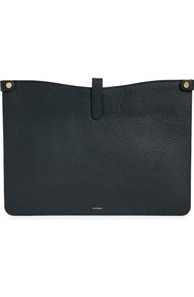 Cuyana System 16-Inch Leather Laptop Sleeve, Alternate, color,