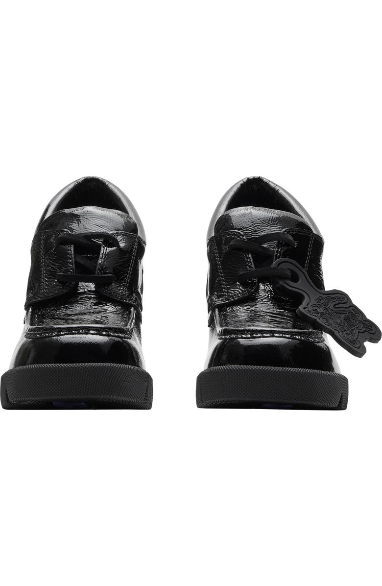 Burberry Stride Block Heel Derby, Alternate, color, Black