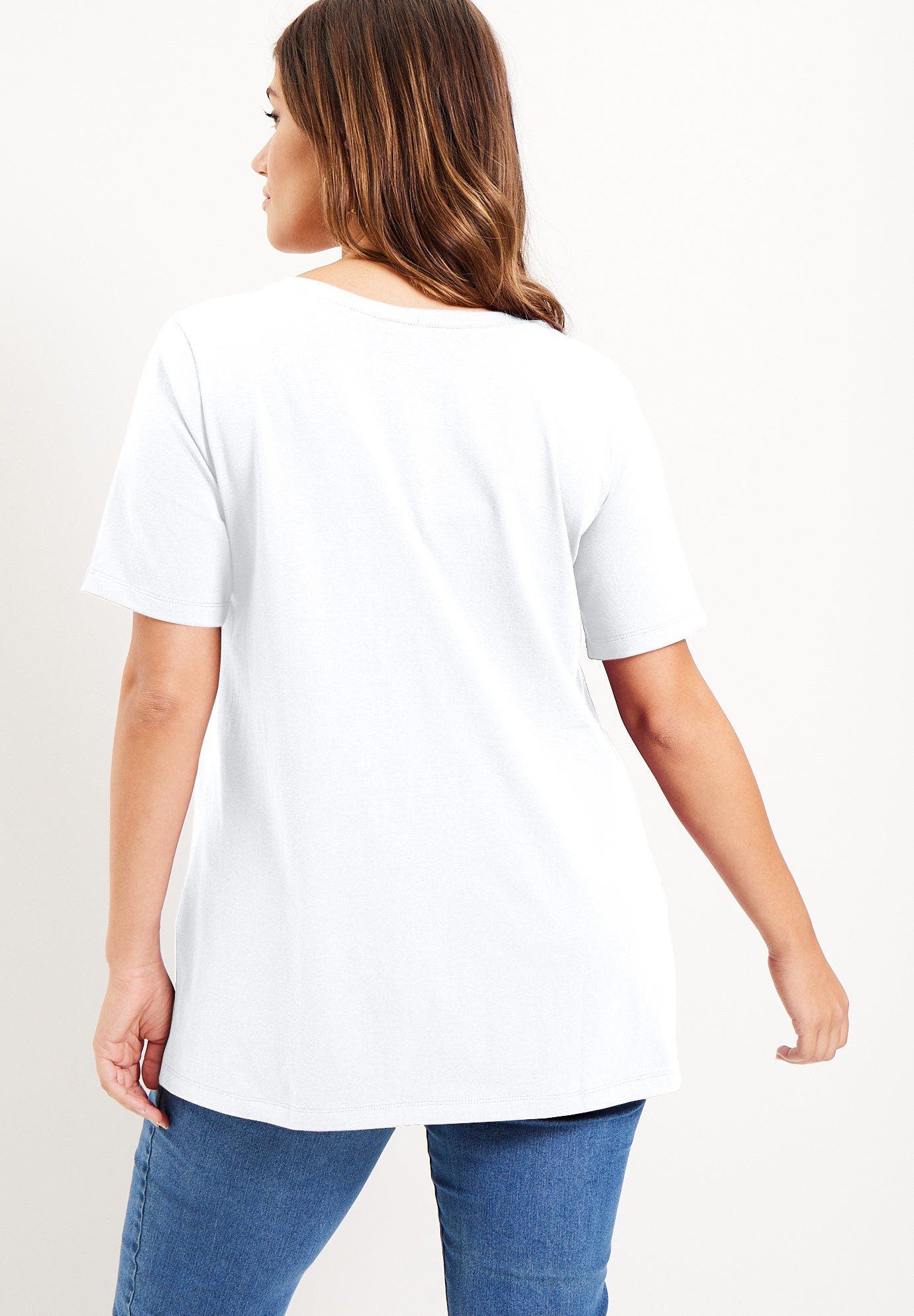 Short-Sleeve V-Neck One + Only Tunic - image 2