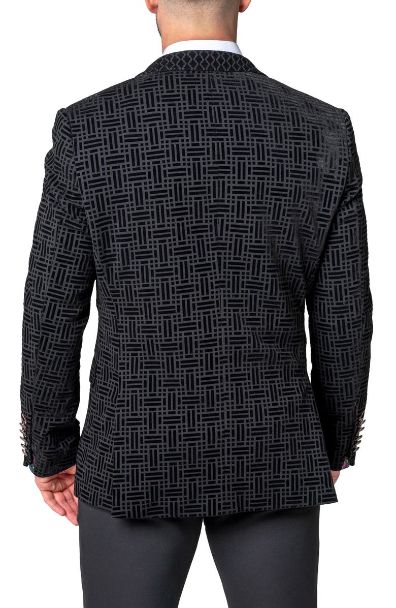 Maceoo Socrates Shadow Black Sport Coat, Alternate, color, Black