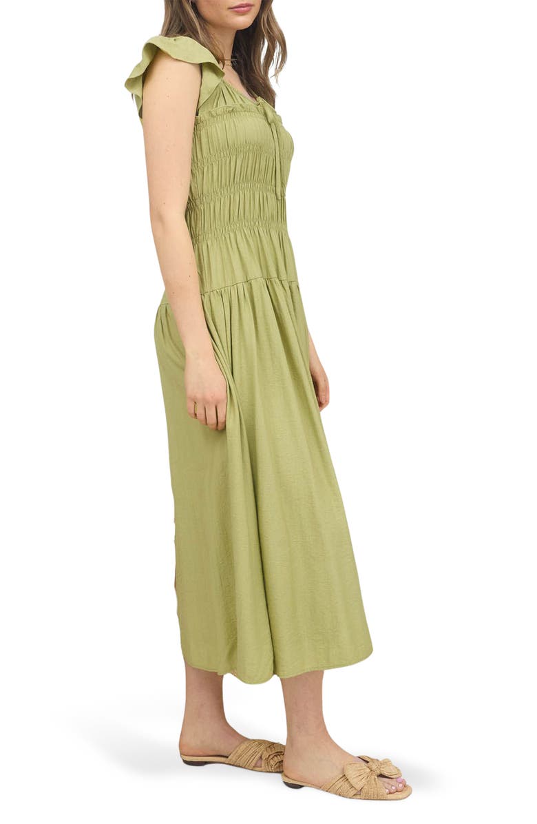 Blu Pepper Shirred Maxi Dress, Alternate, color, 