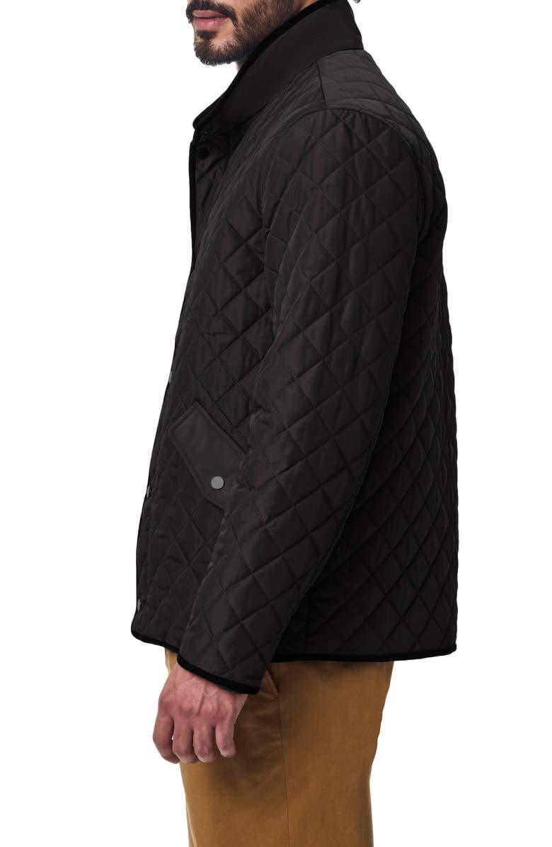 Bernardo Smart Leisure Quilted Barn Jacket, Alternate, color, Black