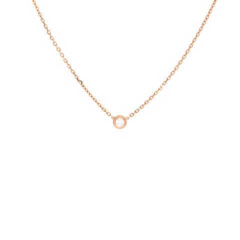 Cartier D'Amour Pendant Necklace 18K Rose Gold with Diamond XS
