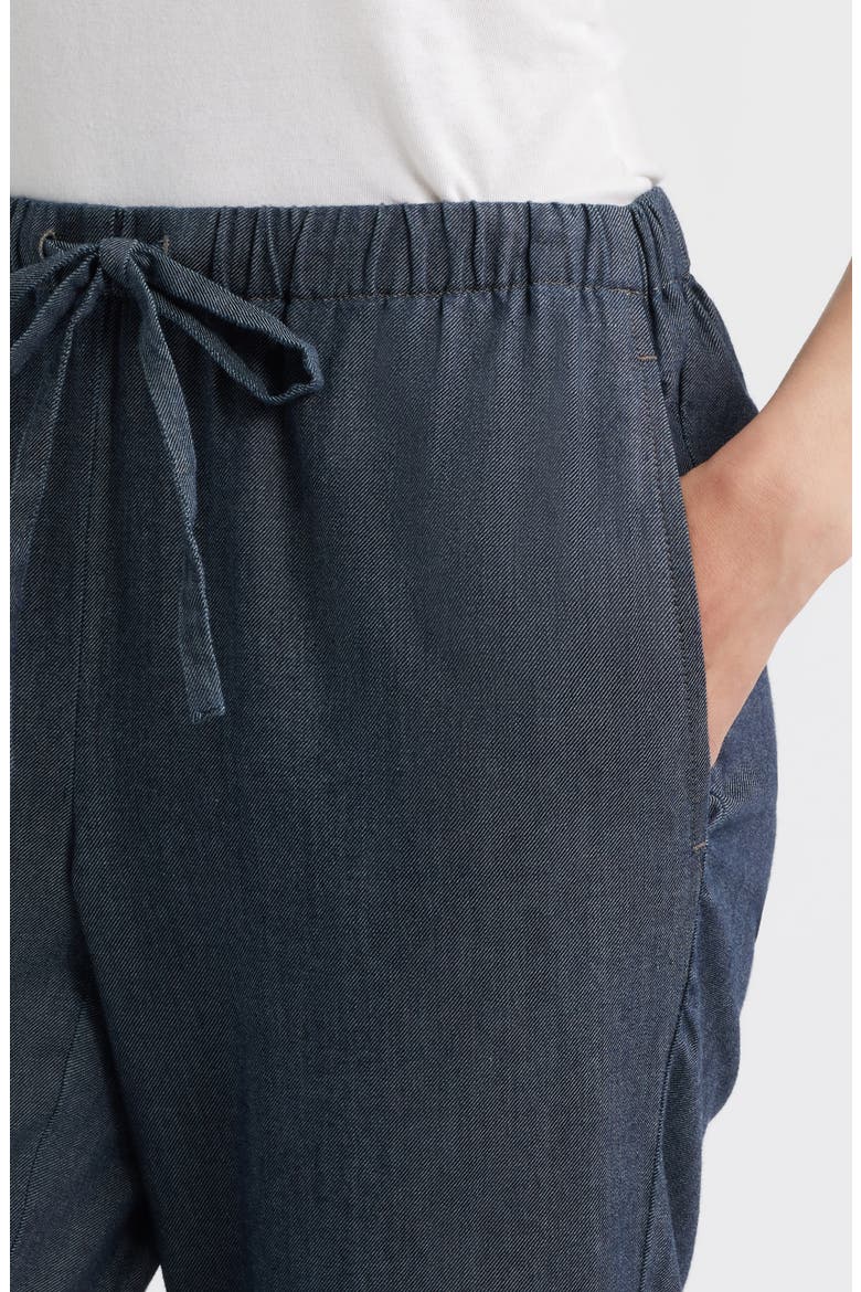 Tapered Ankle Drawstring Pants, Alternate, color, DENIM