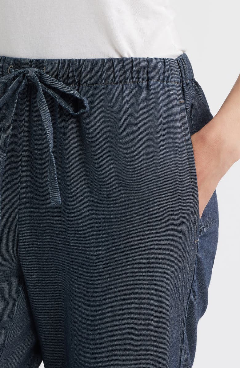 Eileen Fisher Tapered Ankle Drawstring Pants, Alternate, color, Denim