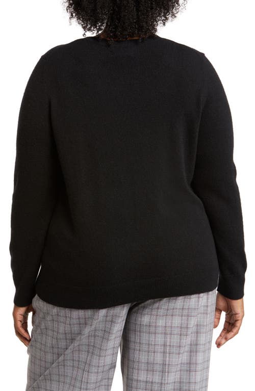 Nordstrom Cashmere Crewneck Sweater In Black