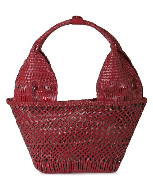 Rafé New York Rafe New York Margarita Woven Tote In Burgundy