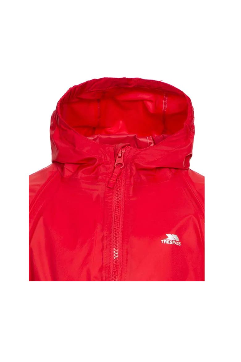 Babies Button Rain Suit, Alternate, color, Red