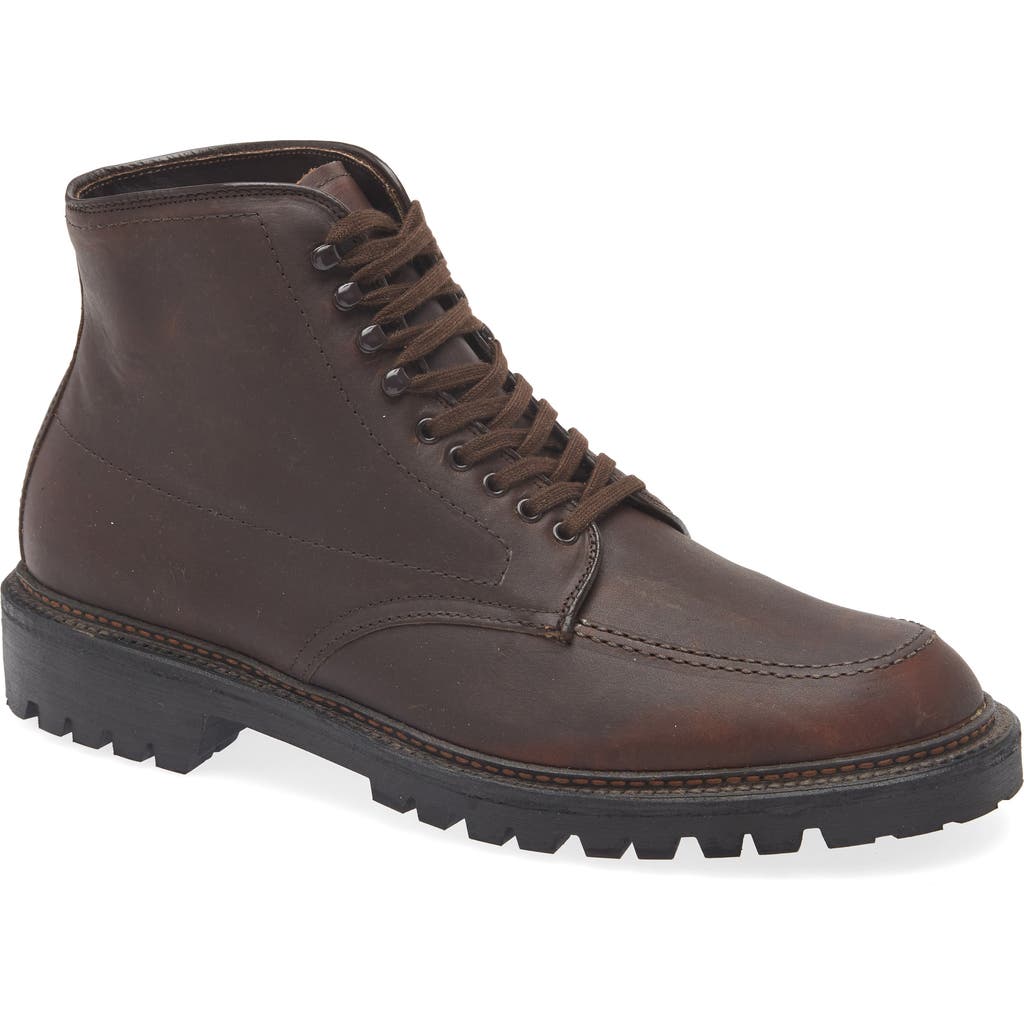 Alden Shoe Company Alden Rugged Work Boot In Dark Brown Kudu