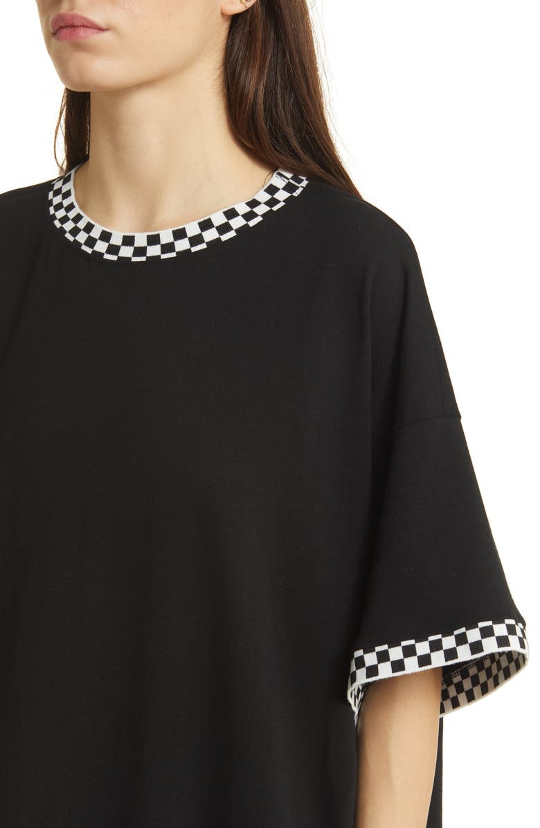 Dressed in Lala Frankie Stretch Cotton Oversize T-Shirt Dress, Alternate, color, 