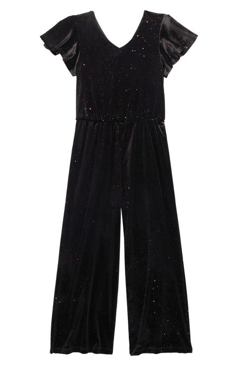 Kids' Sparkle Velour Jumpsuit (Big Kid)