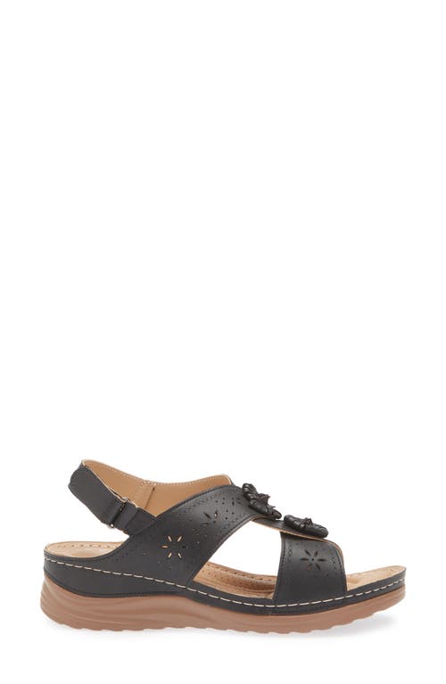 Shop Extreme By Eddie Marc Rosette Wedge Slingback Sandal