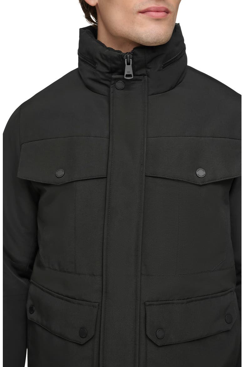 Water Resistant Puffer Jacket, Alternate, color, BLACK