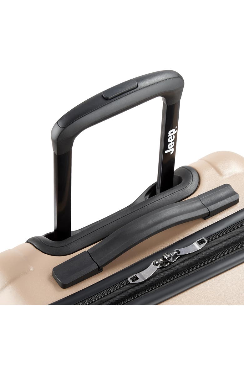 JEEP JH004C Carry-On 20 Inch Hardside Expandable Luggage with Spinner Wheels, Alternate, color, Beige