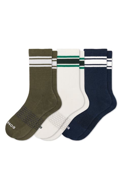 Vintage Stripes 3-Pack Crew Socks