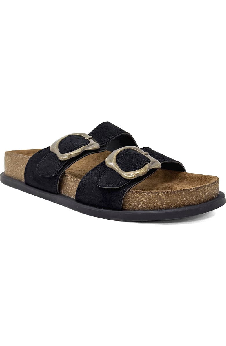 SHUSHOP Brooke Slide Sandal, Main, color, Black