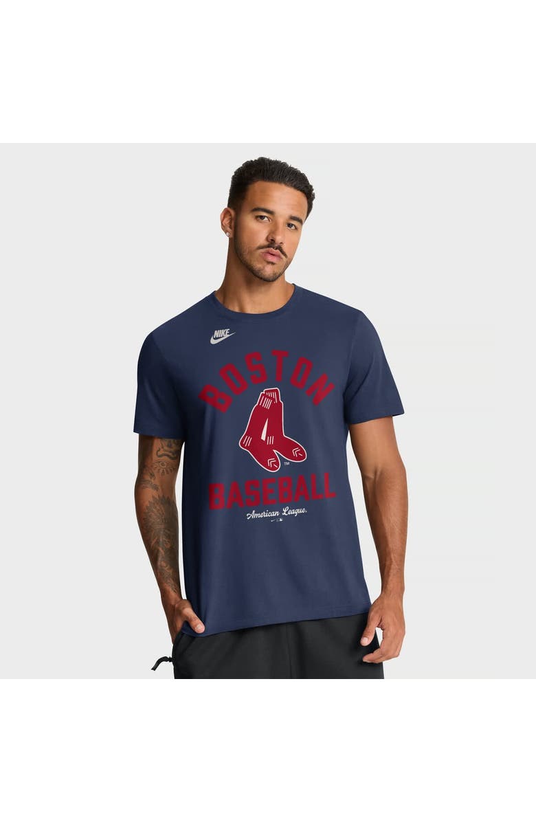 Nike Men's Nike Navy Boston Red Sox Cooperstown Collection T-Shirt, Main, color, Navy