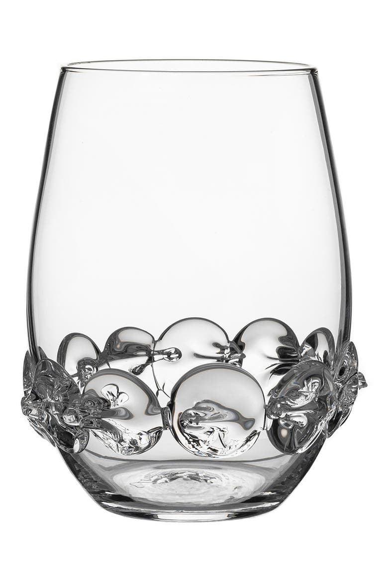 Heritage Set of 4 Assorted Stemless Wine Glasses, Alternate, color, CLEAR