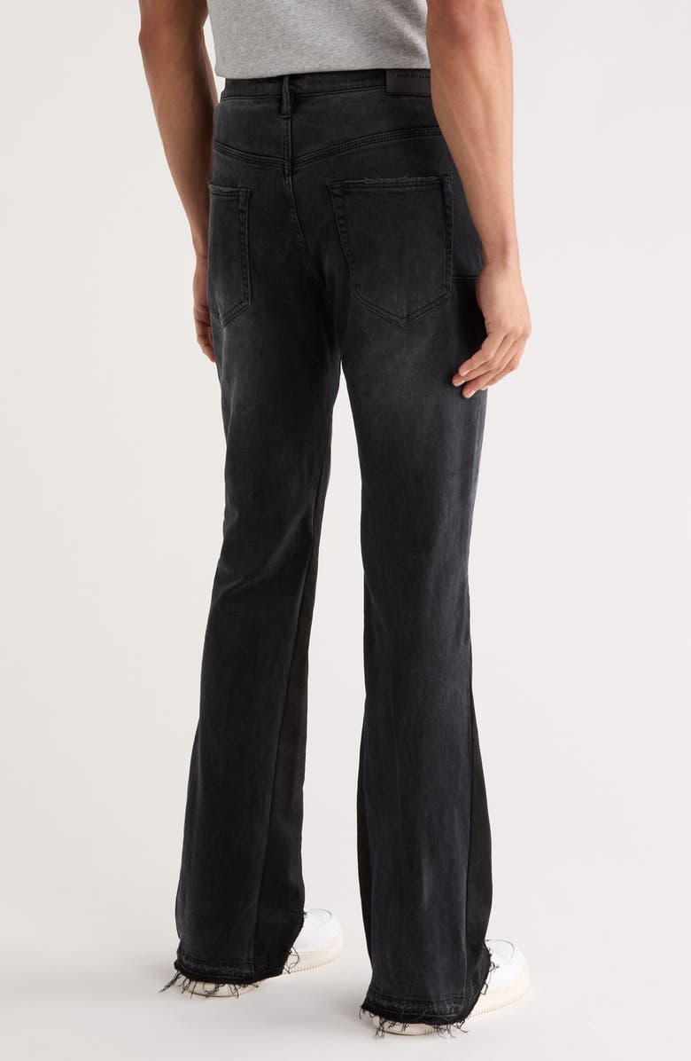PURPLE BRAND Double Panel Flare Blowout Jeans, Alternate, color, 