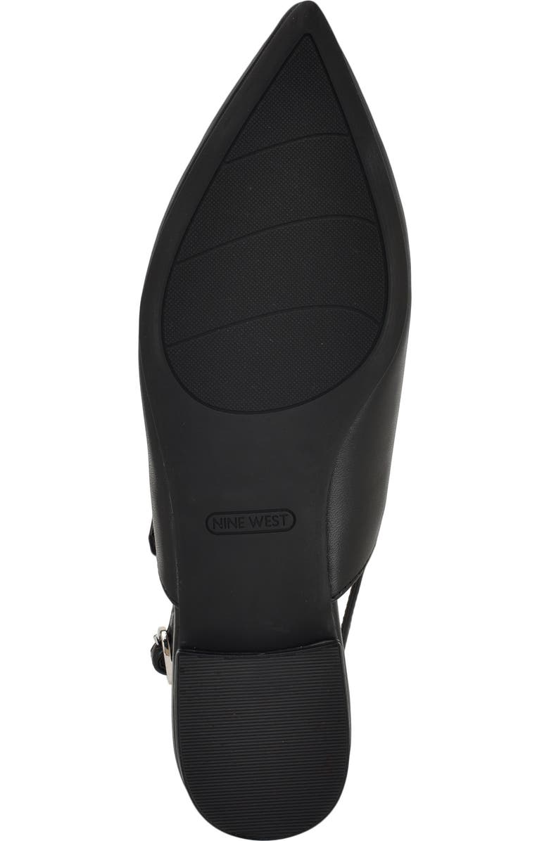 Nine West Daved Pointed Toe Slingback Flat, Alternate, color,