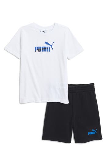 Puma Kids' Logo Graphic T-shirt & Shorts Set