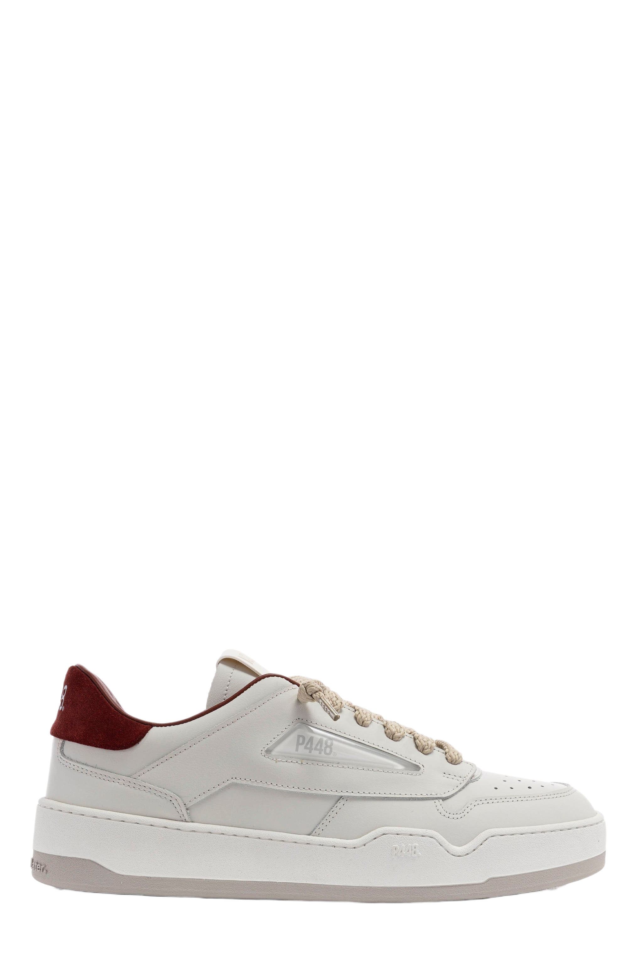 P448 Brixton Sneaker, Main, color, White/Red