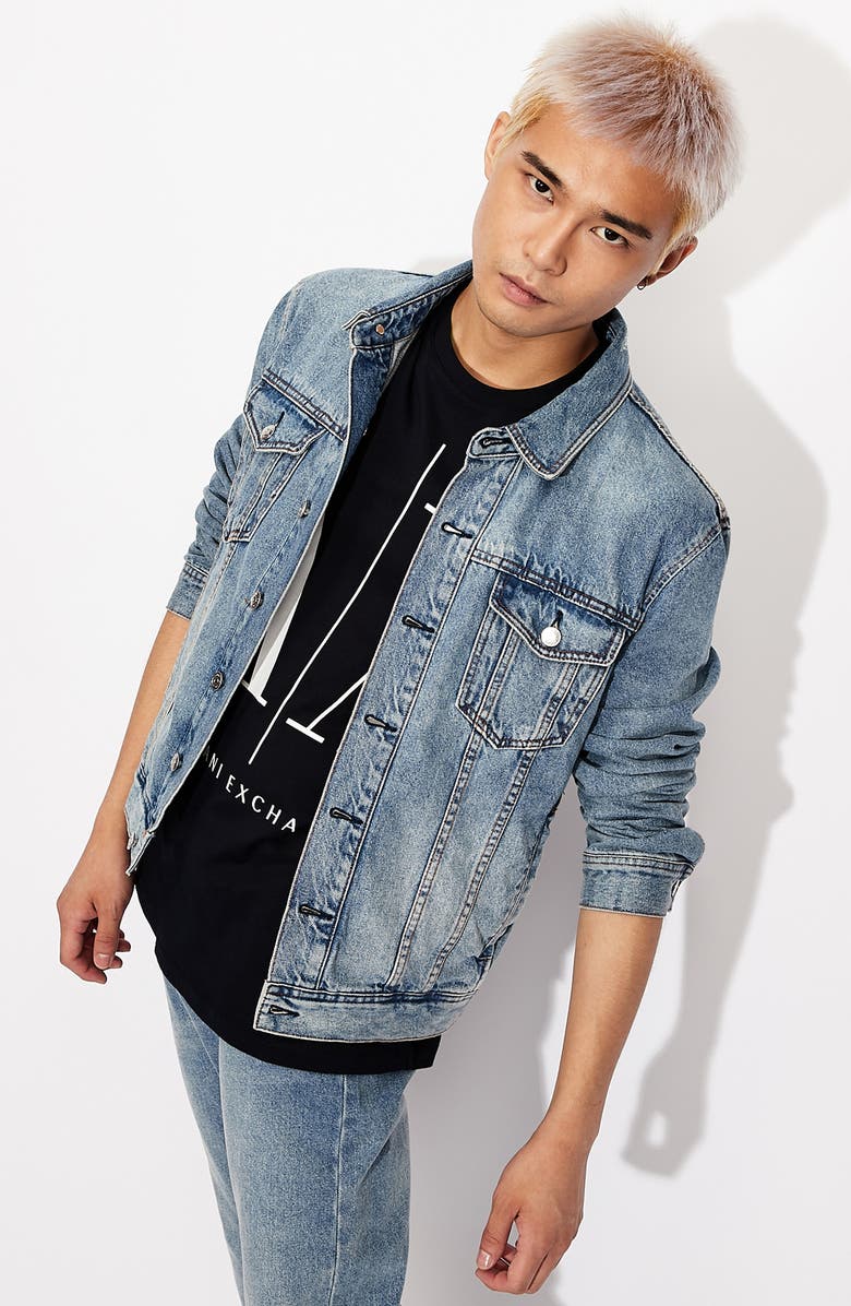 Armani Exchange Icon Logo Cotton Graphic Tee, Alternate, color,