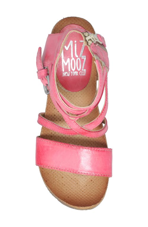 Miz Mooz Shay Strappy Wedge Sandal In Pink
